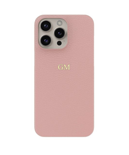 Pink Genuine Leather iPhone Case