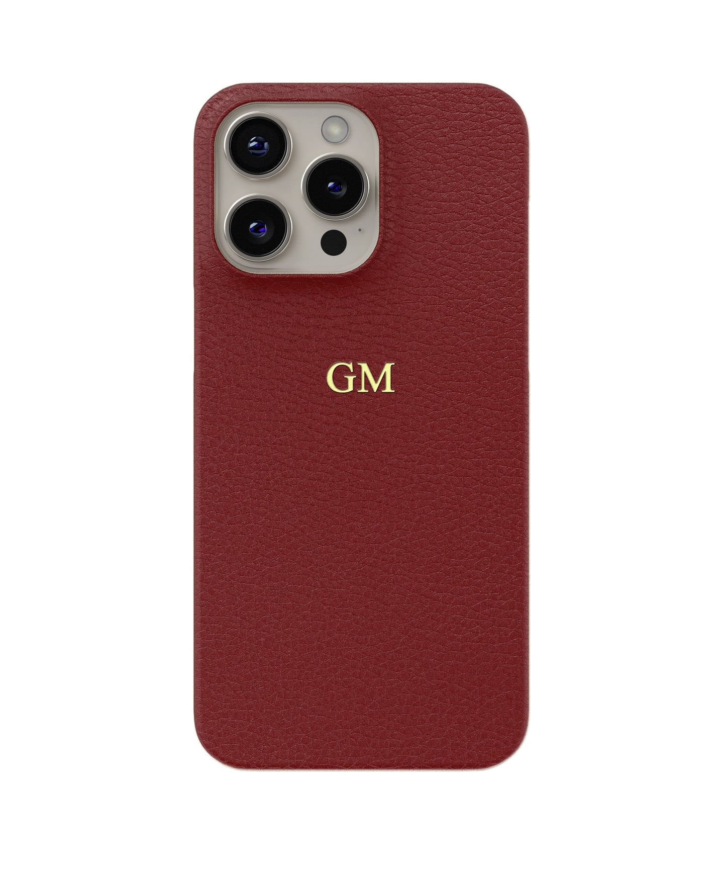 Red Genuine Leather iPhone Case